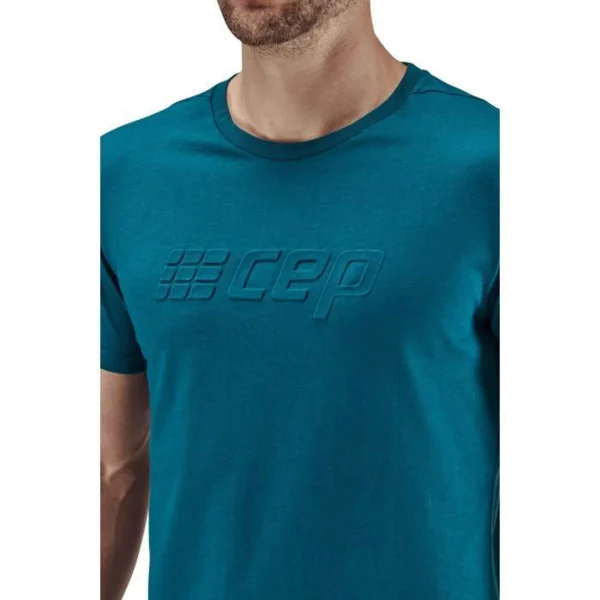 en ligne officielle Coupon 😉 Course A Pied Homme Cep Compression T-shirt Cep Compression Crew BLEU 💯 1