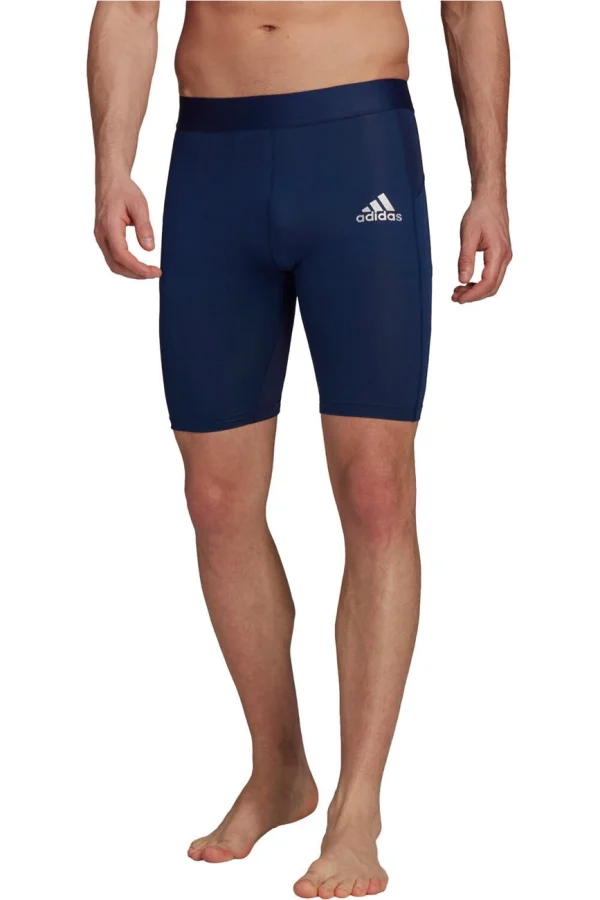 Offres 👏 Football Homme Adidas Short Adidas Techfit Tight BLEU 👏 Authenticité garantie 6