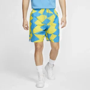 prix pas cher Sortie 😀 Mode Homme Nike Short Nike Jordan Poolside Bleu / Jaune BLEU 😍 10