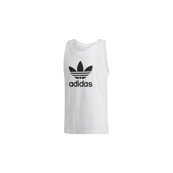 Meilleur prix 👏 Training Homme Adidas Adidas Trefoil Tank BLANC 🛒 online boutique 4