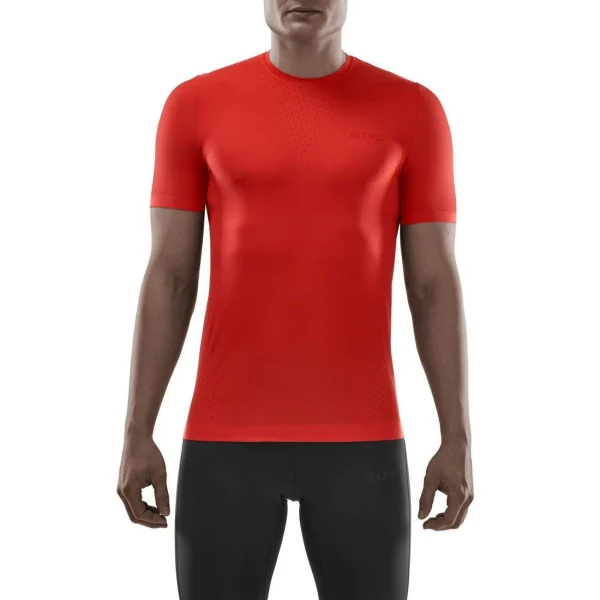 soldes Promo 🧨 Course A Pied Homme Cep Compression Maillot Ultra-léger Cep Compression Run ROUGE 🥰 6