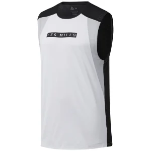 Nouveau 🎉 Fitness Homme Reebok Débardeur Reebok Smartvent BLANC ⭐ grande qualité 10