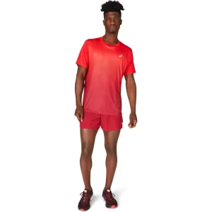 Remise ✨ Training Homme Asics Asics Road 5in ROUGE 👏 Achat 16