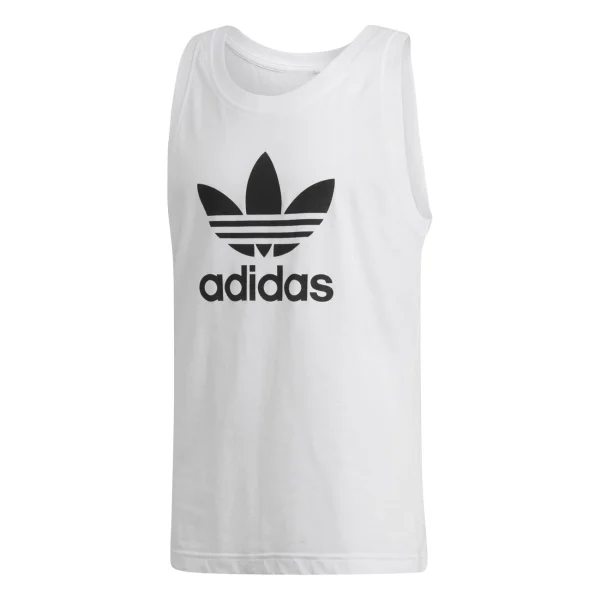 Meilleur prix 👏 Training Homme Adidas Adidas Trefoil Tank BLANC 🛒 online boutique 6