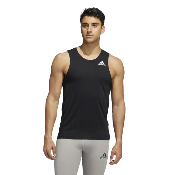 Coupon 🛒 Fitness Homme Adidas Débardeur Adidas Compression NOIR 💯 mode pas chere 3