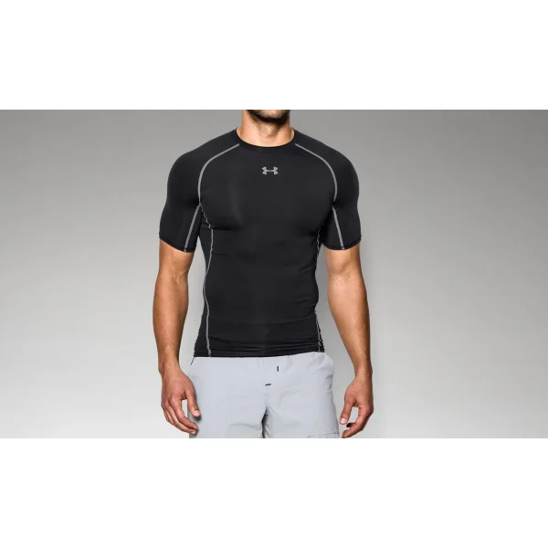 soldes en ligne Vente flash 😉 Fitness Homme Under Armour T-shirt De Compression Under Armour Heatgear® NOIR 🛒 6