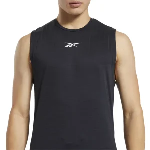 marque pas cher en ligne Remise ✨ Fitness Homme Reebok T-shirt Reebok Activchill Less NOIR 🔔 18