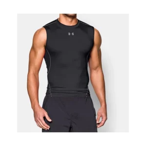 Meilleur prix 🛒 Fitness Homme Under Armour T-shirt De Compression Sans Manches Under Armour Heatgear® NOIR ⌛ Livraison internationale 12