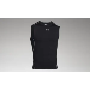 Meilleur prix 🛒 Fitness Homme Under Armour T-shirt De Compression Sans Manches Under Armour Heatgear® NOIR ⌛ Livraison internationale 18