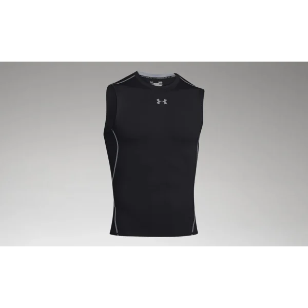 Meilleur prix 🛒 Fitness Homme Under Armour T-shirt De Compression Sans Manches Under Armour Heatgear® NOIR ⌛ Livraison internationale 7