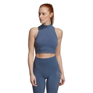 Le moins cher ⭐ Fitness Adulte Adidas Adidas Warpknit Crop Wanderlust BLEU 🛒 meilleure qualité 16