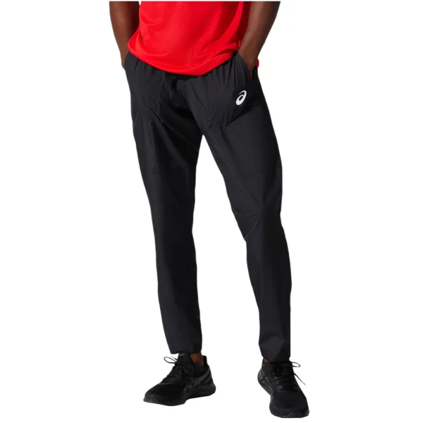 soldes Grosses soldes 🌟 Mode- Lifestyle Homme Asics Asics Core Woven Pant 2011c342-001 NOIR 🧨 1